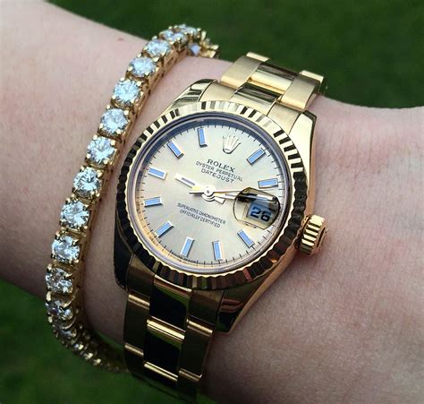 rolex with tennis bracelet|rolex lady datejust bracelet.